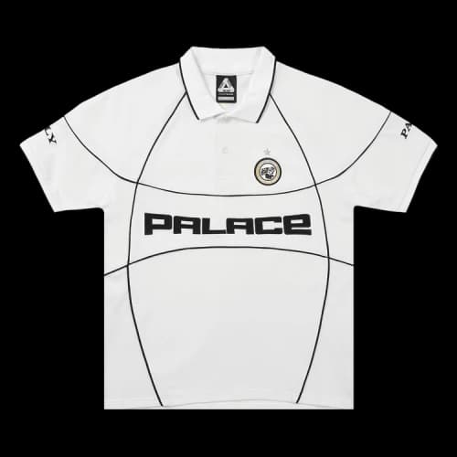 Palace Pro Team Piped Polo 'White'