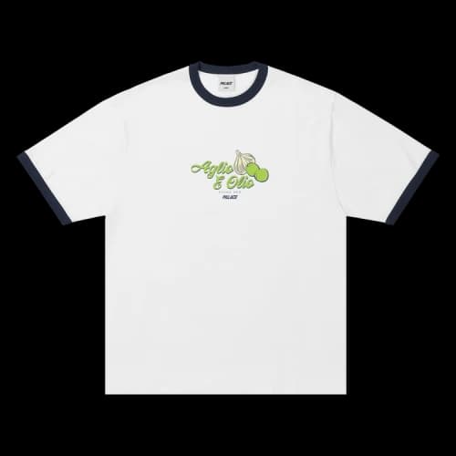 Palace Aglio E Olio Ringer T-Shirt 'White'