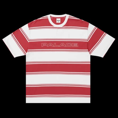 Palace Tidy Stripe T-Shirt 'Red'