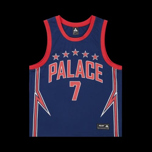 Palace Lightning Basketball Vest 'Navy/Red'