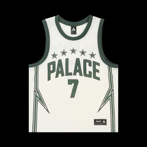 Palace Lightning Basketball Vest 'White/Green'