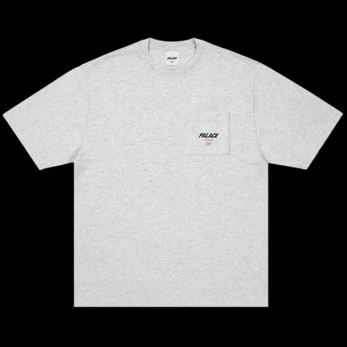 Palace Location T-Shirt 'Grey Marl'