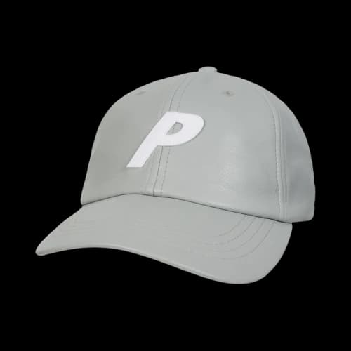 Palace Faux Leather P 6-Panel 'Grey'