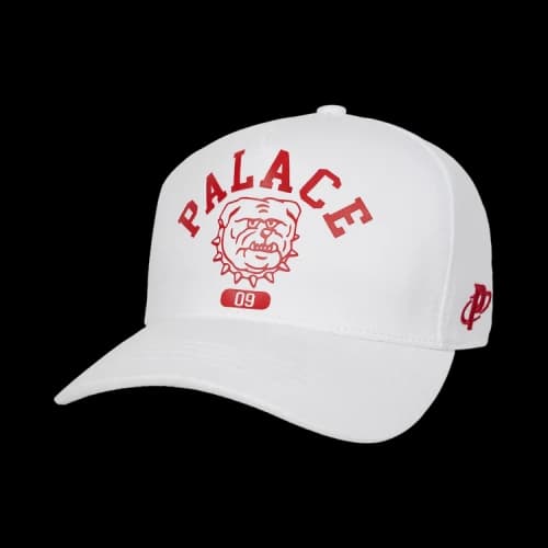 Palace Bulldog P Frame 5-Panel Snapback 'White'