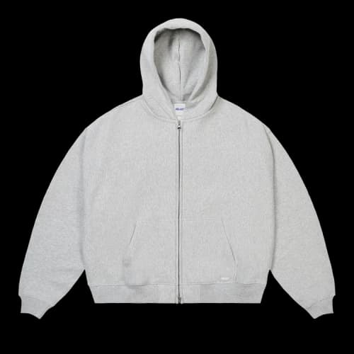 Palace Zip Hood 'Grey Marl'