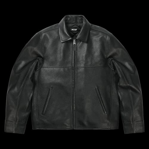 Palace Smoked Leather Jacket 'Black'