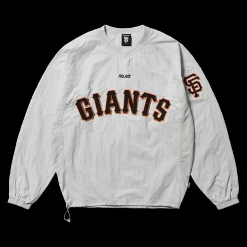 Palace x San Francisco Giants Shell Crew 'Grey'