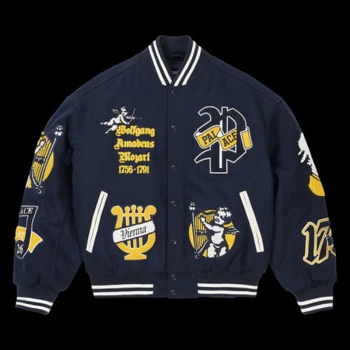 Palace Wolfgang Varsity Jacket 'Navy'