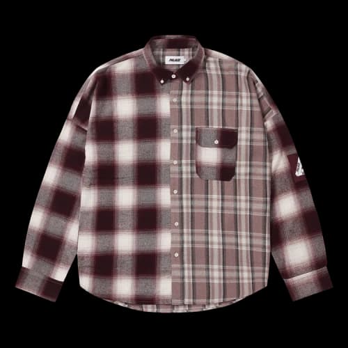 Palace SS26 Patchy Flannel Shirt 'Red'
