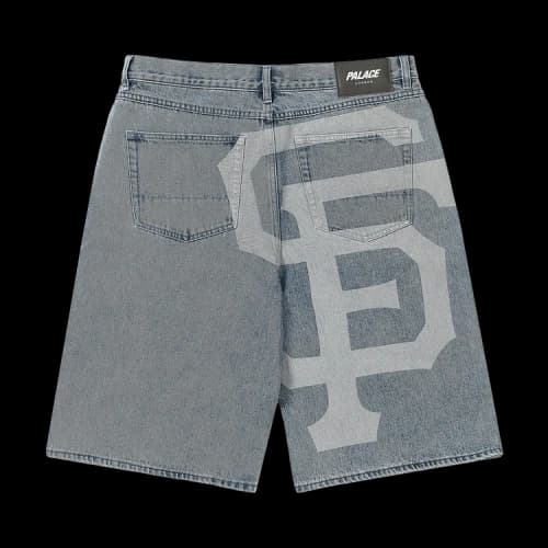 Palace x San Francisco Giants Denim Short 'Stone Wash'