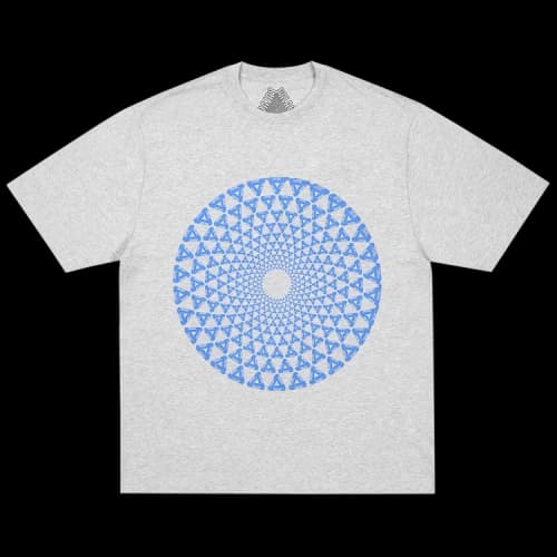 Palace Swirly T-Shirt 'Grey Marl'