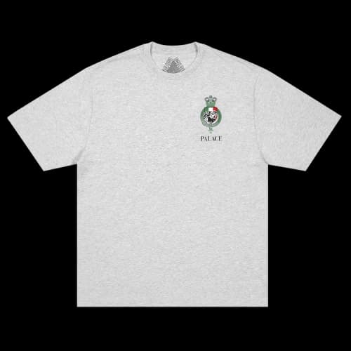 Palace Heavy Crest T-Shirt 'Grey Marl'