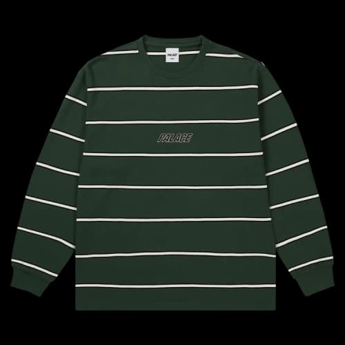 Palace Duo Stripe Long-Sleeve 'Racey Green'