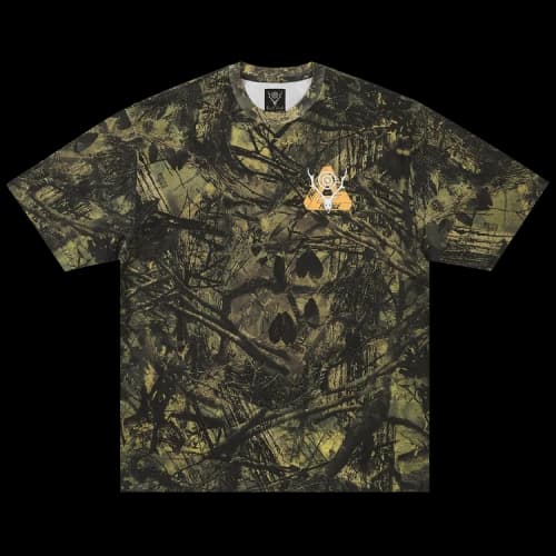 Palace x South2 West8 Stag-Ferg T-Shirt 'Olive Camo'