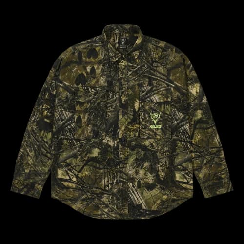 Palace x South2 West8 Shirt 'Olive Camo'