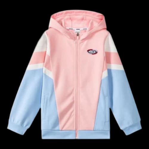 (GS) Skechers SKX Logo Printed Jacket 'Pink Blue White Black'