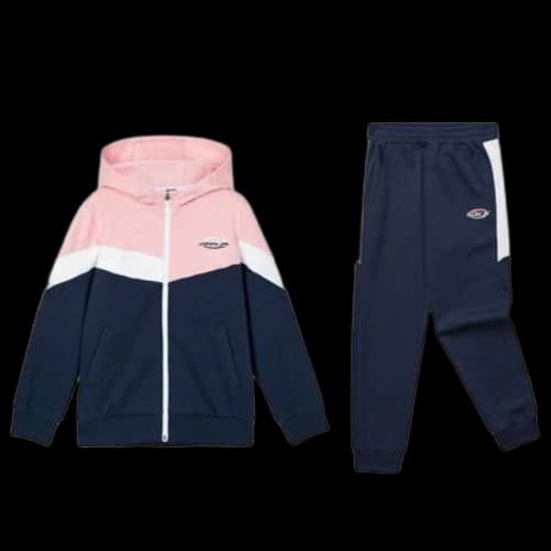 Skechers SKX Hooded Sweater Elastic Cuff Knit Sports Suit 'Navy Pink White' (Women's)