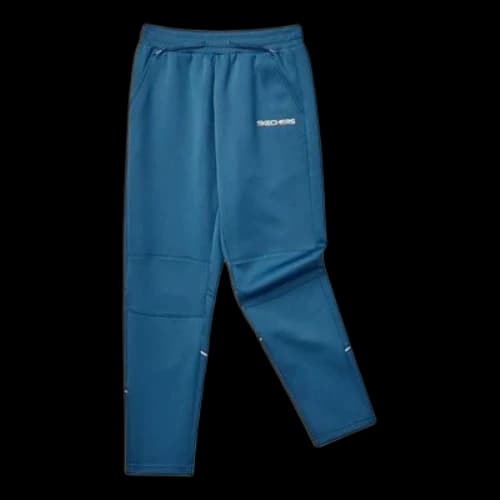 (GS) Skechers Letter Printed Straight-Leg Knitted Sports Pants 'Blue'