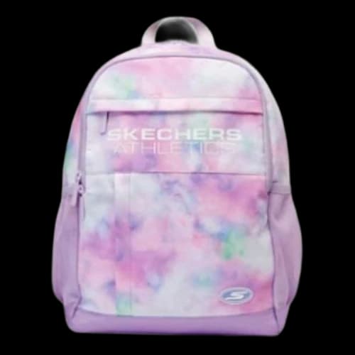 (GS) Skechers Lightweight Large Capacity Fabric Backpack 'Purple Blue White'