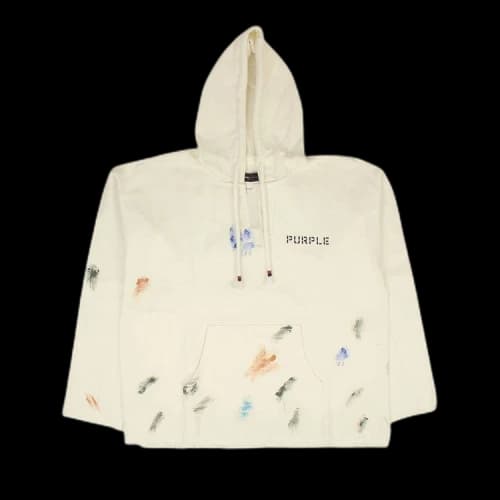 PURPLE BRAND Beach Hoodie 'White'
