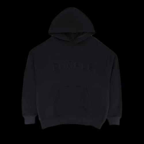 PURPLE BRAND HWT Fleece Pullover Hoodie 'Black'