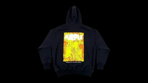 Purple Brand Heavy Dry Fleece Hoodie Black