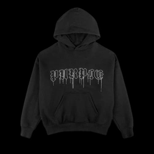 PURPLE BRAND HWT Fleece Pullover Hoodie 'Black'
