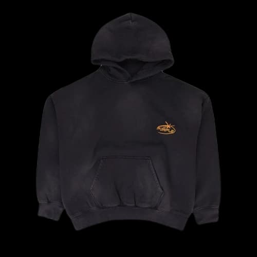 PURPLE BRAND Heavy Dry Fleece Pullover Hoodie 'Black'