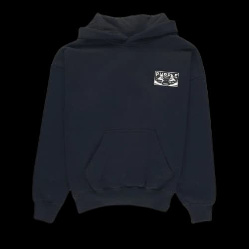 PURPLE BRAND Heavyweight Fleece Hoodie 'Black'