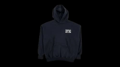 Purple Brand HWT Fleece Pullover Hoodie Black