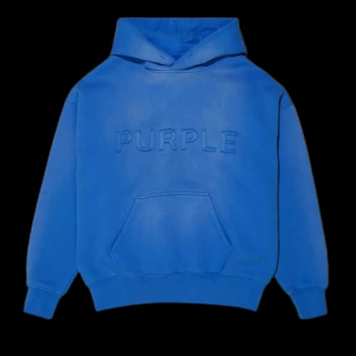 PURPLE BRAND HWT Fleece Pullover Hoodie 'Blue'