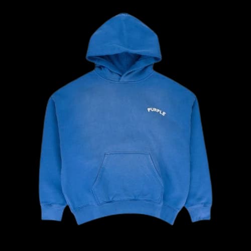 PURPLE BRAND HWT Fleece Pullover Hoodie 'Blue'