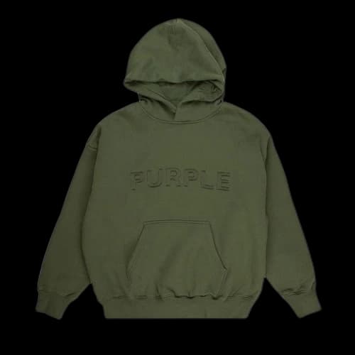 PURPLE BRAND Cutout Wordmark Hoodie 'Green'