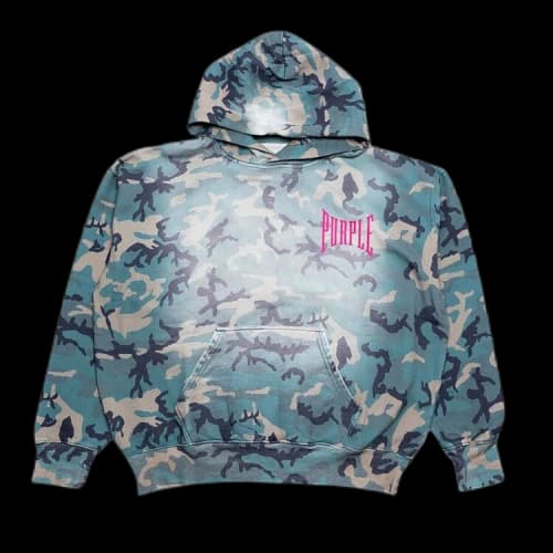 PURPLE BRAND Faded Camo Hoodie 'All Over Print'