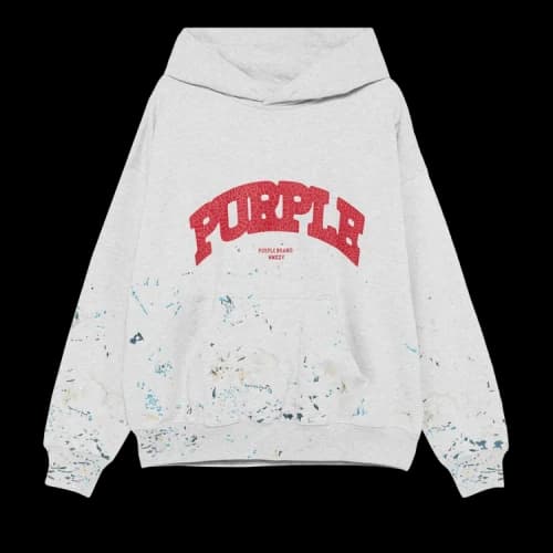 PURPLE BRAND MWT Fleece Pullover Hoodie 'Grey'