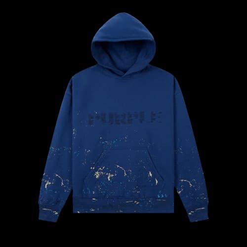 PURPLE BRAND MWT Fleece Pullover Hoodie 'Blue'