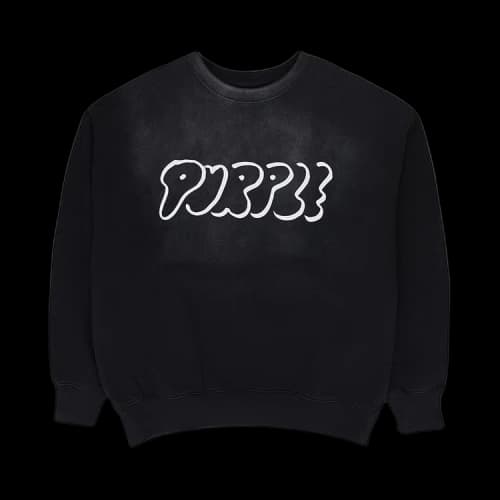 PURPLE BRAND HWT Fleece Crewneck 'Black'