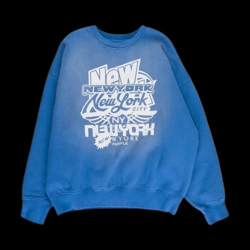 PURPLE BRAND HWT Fleece Crewneck 'Blue'