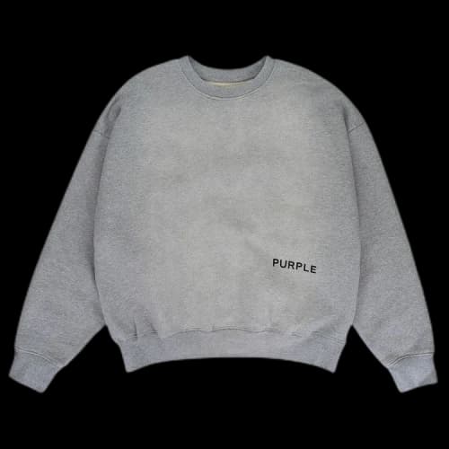 PURPLE BRAND HWT Fleece Crewneck Sweatshirt 'Heather'
