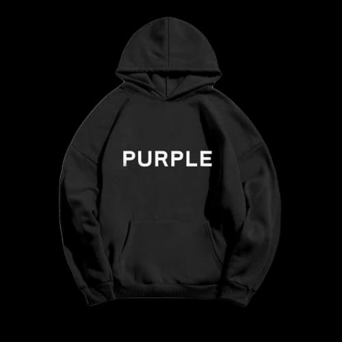 PURPLE BRAND French Terry Hoodie 'Black'