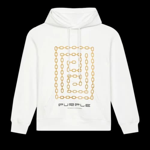PURPLE BRAND French Terry Hoodie 'White'