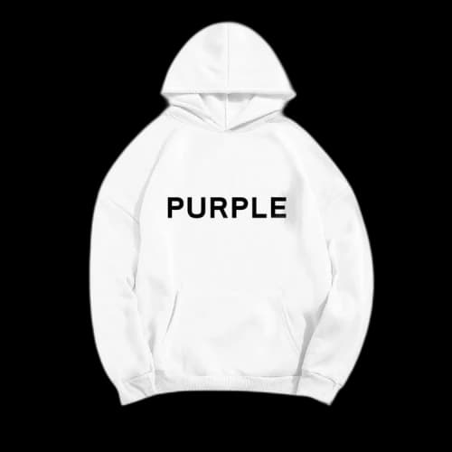 PURPLE BRAND French Terry Hoodie 'White'