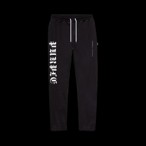 PURPLE BRAND Gothic Wordmark Sweatpants 'Black'