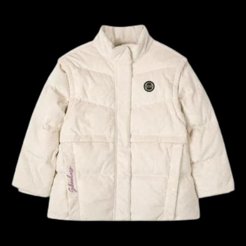 (GS) Skechers Detachable Down Jacket 'White Pink'