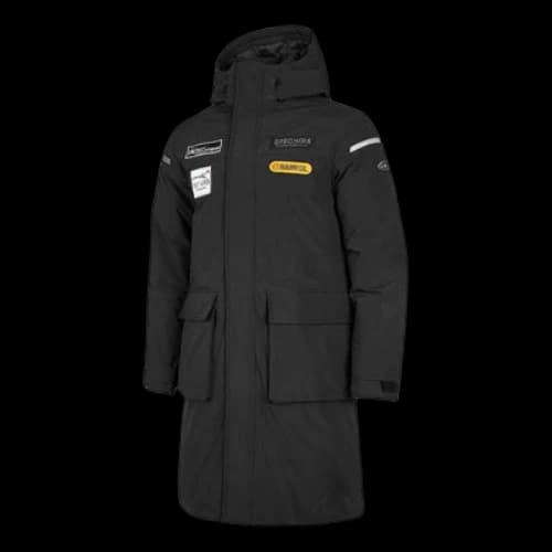 Skechers Performance Series Long Down Jacket 'Black White Yellow'