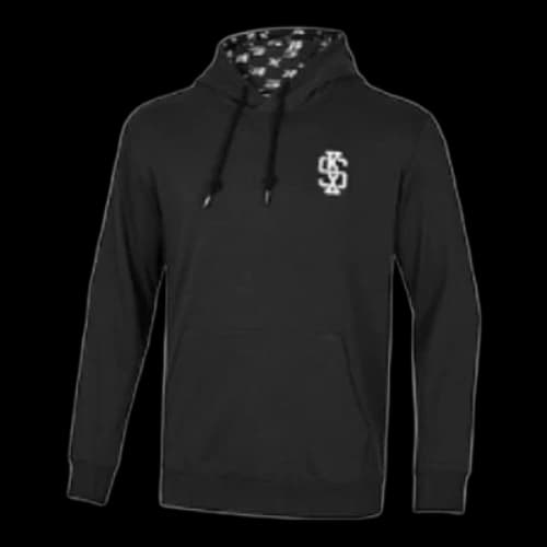 Skechers Logo Printed Hoodie 'Black White Blue'