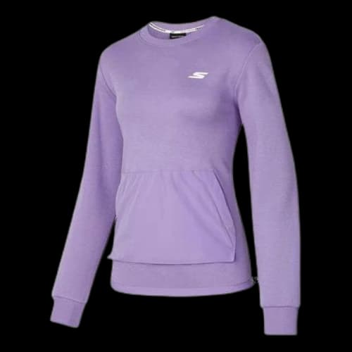 Skechers Logo Printed Crew Sweater 'Multi-Color' (Women's)