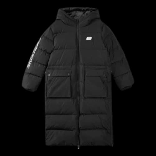 (GS) Skechers Long Down Jacket 'Black'