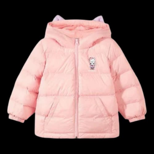 (GS) Skechers Cartoon Graphic Down Jacket 'Pink'