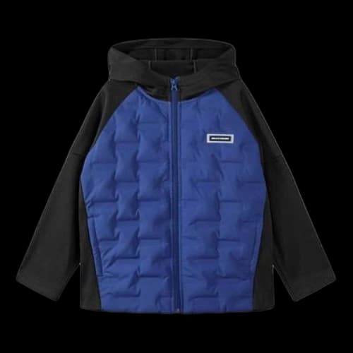 (GS) Skechers Casual Hooded Jacket 'Blue Black Purple'